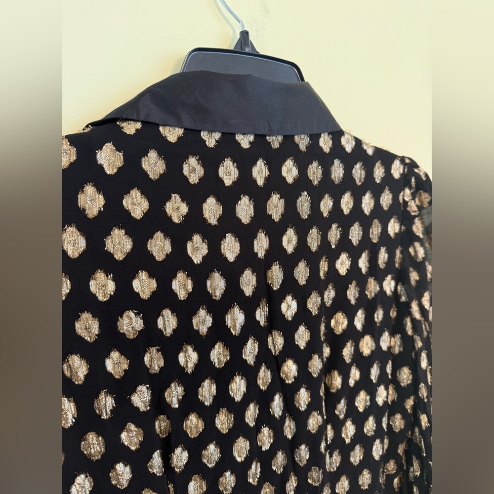 Halogen Foil Dot Empire Waist Shirtdress *GREAT USED CONDITION* - Picture 11 of 13